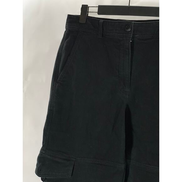 ARITZIA WILFRED FREE Women's Black Solid Cargo Straight-Leg Pants SZ 6 - Picture 3 of 9